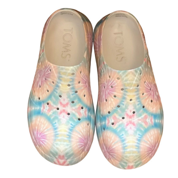 TOMS Multicolor Tie-Dye Slip-Ons - Picture 1 of 6